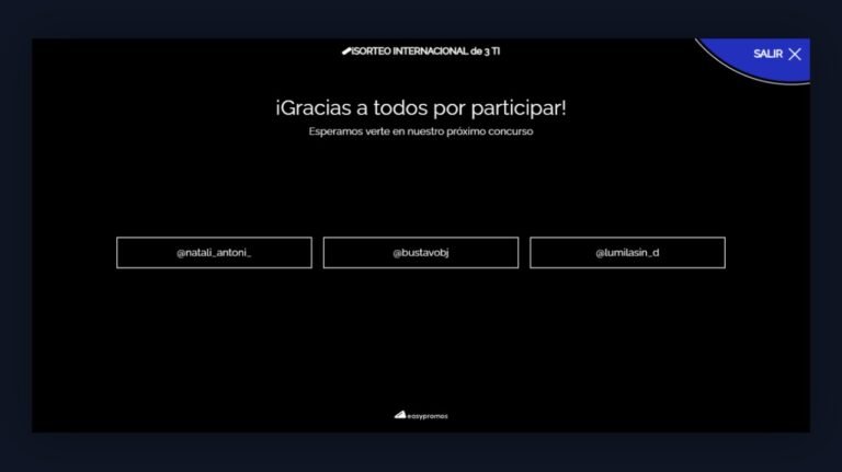 ganadores del vivo por instagram donde sorteamos un numero para participar del sorteo de un motorhome llamado libertad que hace la Familia Diaz Galindo